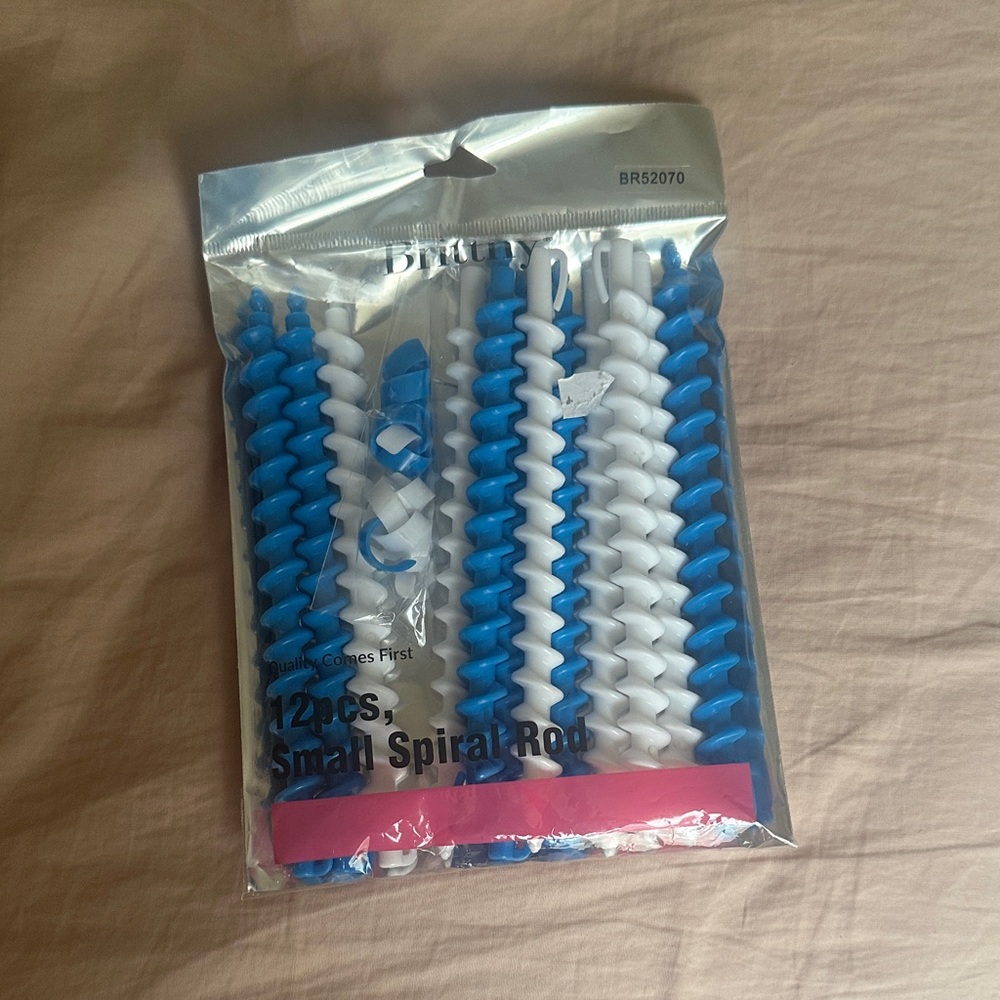 For Curly Hair Spiral Rods - 12pcs